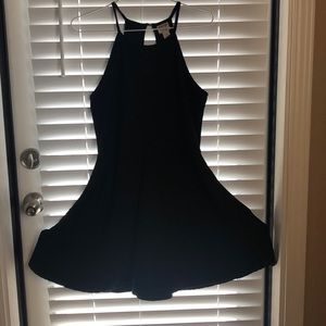 Black skater style dress